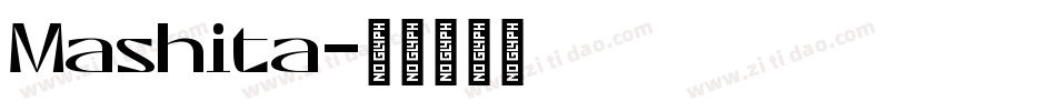 Mashita字体转换