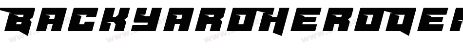 BackyardHeroDemoRegular-X8xG字体转换