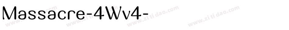 Massacre-4Wv4字体转换