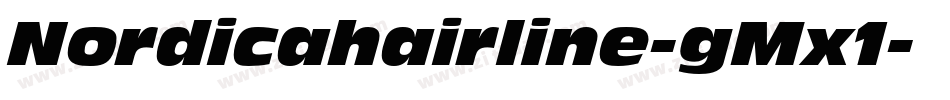Nordicahairline-gMx1字体转换
