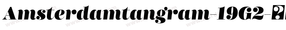 Amsterdamtangram-19G2字体转换