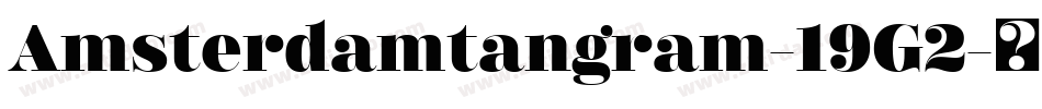 Amsterdamtangram-19G2字体转换