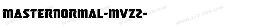 MasterNormal-mvZ2字体转换