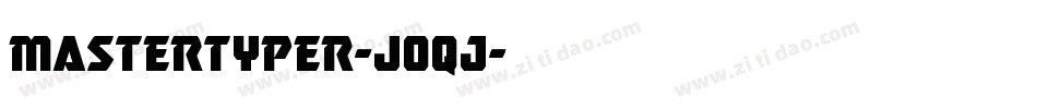 MasterTyper-J0qj字体转换