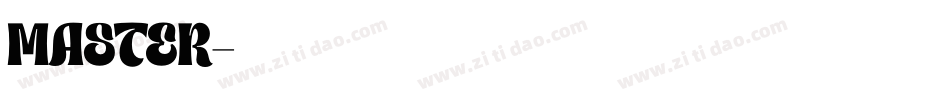 MASTER字体转换