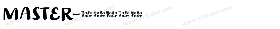 MASTER字体转换