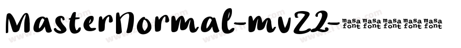 MasterNormal-mvZ2字体转换