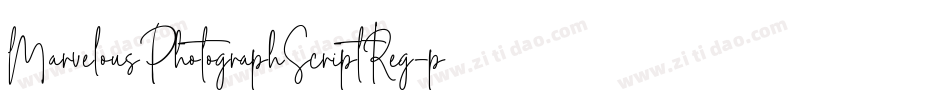 MarvelousPhotographScriptReg-p79rO字体转换