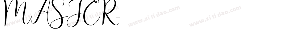 MASTER字体转换
