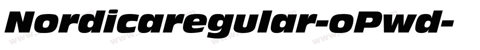 Nordicaregular-oPwd字体转换
