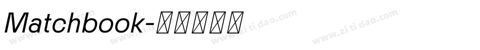 Matchbook字体转换