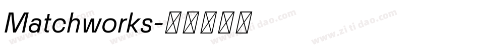 Matchworks字体转换
