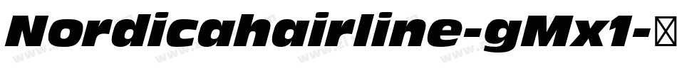 Nordicahairline-gMx1字体转换