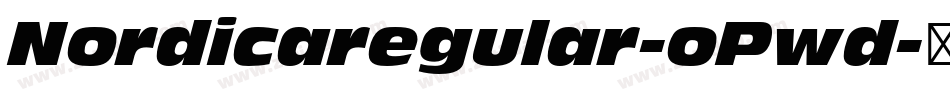 Nordicaregular-oPwd字体转换