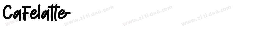 Cafelatte字体转换