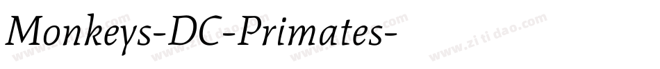 Monkeys-DC-Primates字体转换