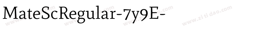 MateScRegular-7y9E字体转换