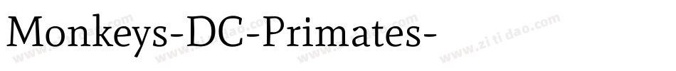 Monkeys-DC-Primates字体转换