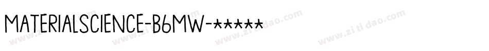 MaterialScience-B6Mw字体转换