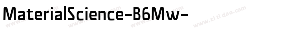 MaterialScience-B6Mw字体转换