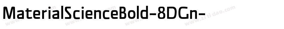 MaterialScienceBold-8DGn字体转换
