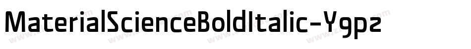 MaterialScienceBoldItalic-Y9p2字体转换