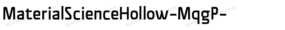 MaterialScienceHollow-MqgP字体转换