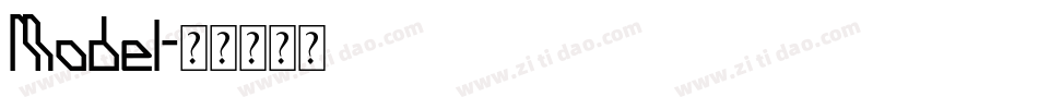 Model字体转换
