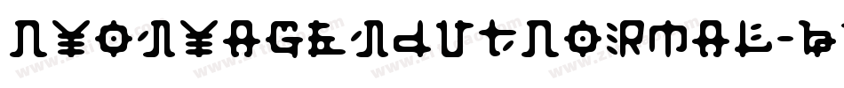 NyonyaGendutNormal-BXl5字体转换