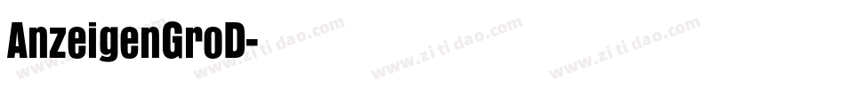 AnzeigenGroD字体转换