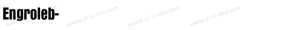 Engroleb字体转换