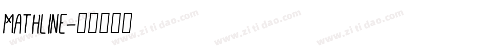 Mathline字体转换
