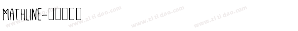 Mathline字体转换
