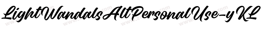 LightWandalsAltPersonalUse-yKLm字体转换 LightWandalsAltPersonalUse-yKLm字体转换