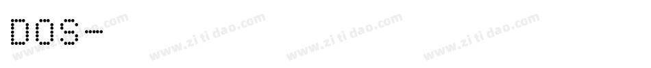 DOS字体转换