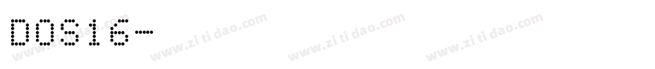 DOS16字体转换