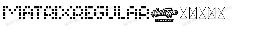 MatrixRegular字体转换