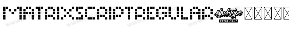 MatrixScriptRegular字体转换