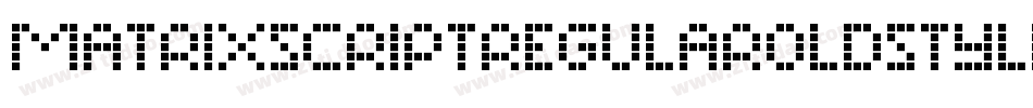 MatrixScriptRegularOldstyle字体转换
