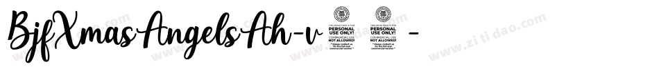 BjfXmasAngelsAh-v69字体转换