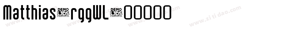 Matthias-rggWL字体转换