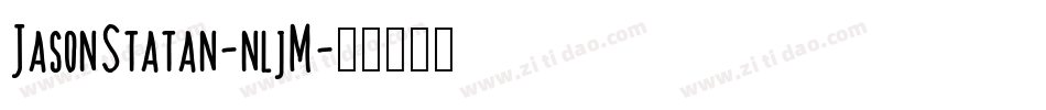 JasonStatan-nljM字体转换