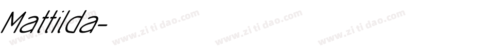 Mattilda字体转换