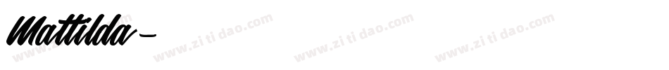 Mattilda字体转换