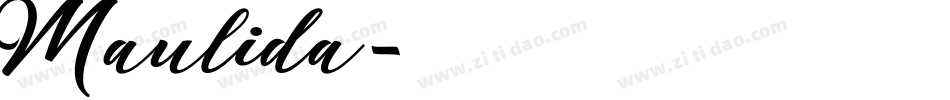Maulida字体转换