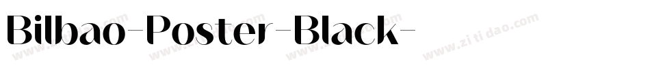 Bilbao-Poster-Black字体转换