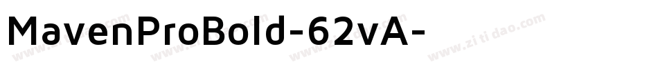 MavenProBold-62vA字体转换