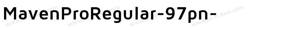 MavenProRegular-97pn字体转换