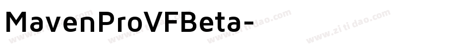 MavenProVFBeta字体转换
