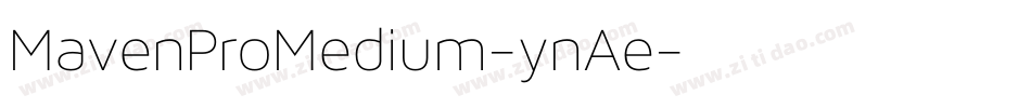 MavenProMedium-ynAe字体转换